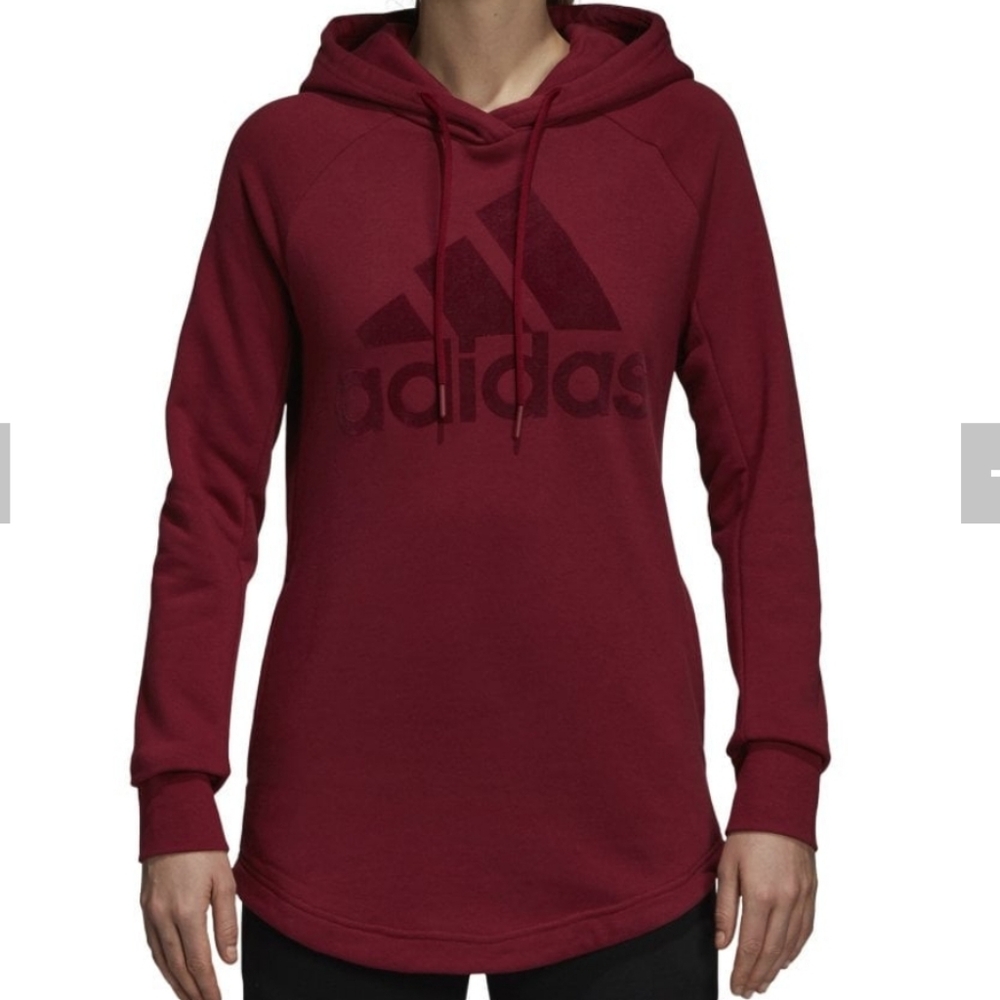 ADIDAS Overhead Hoodie Maroon Size  2X SMALL